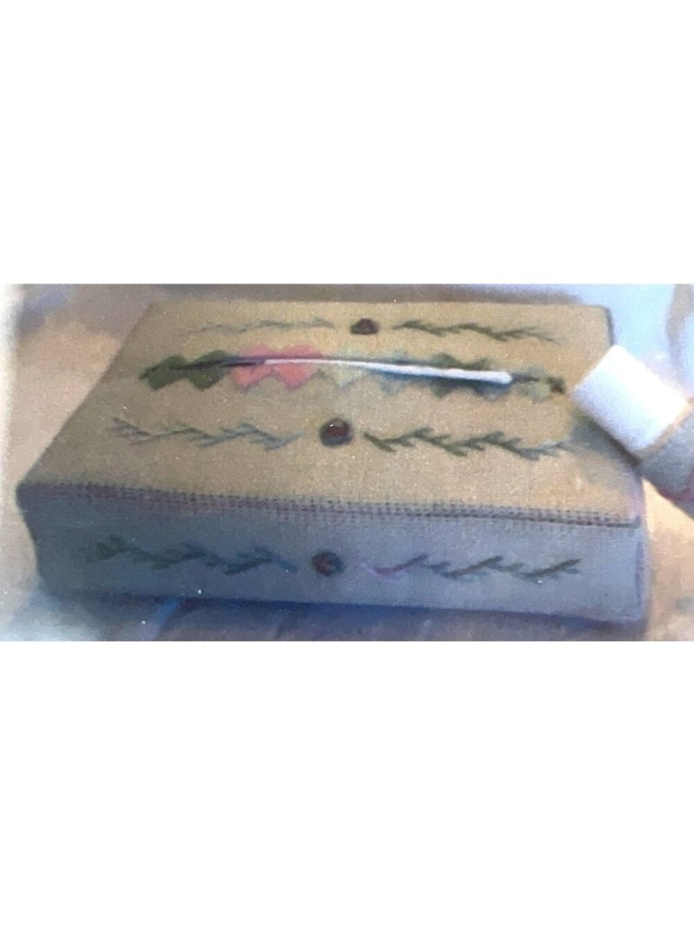 RARE Sniff N Slick Embroidery Kit By Fern Ridge Collections Tissue Box